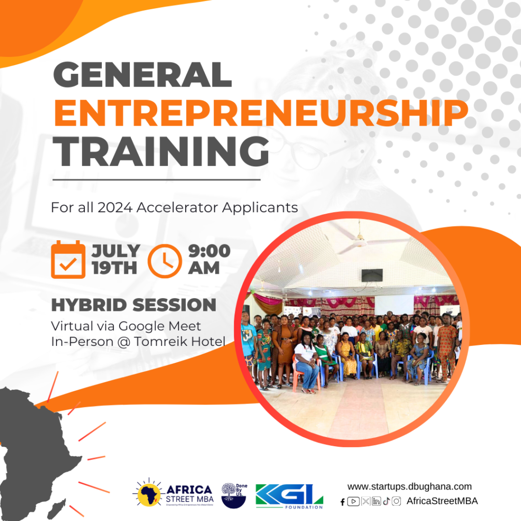General Entrepreneurship Training For Accelerator Applicants