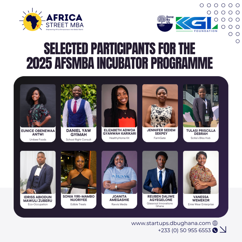 Africa Street MBA Announces Final Shortlist for 2025 Incubator Programme